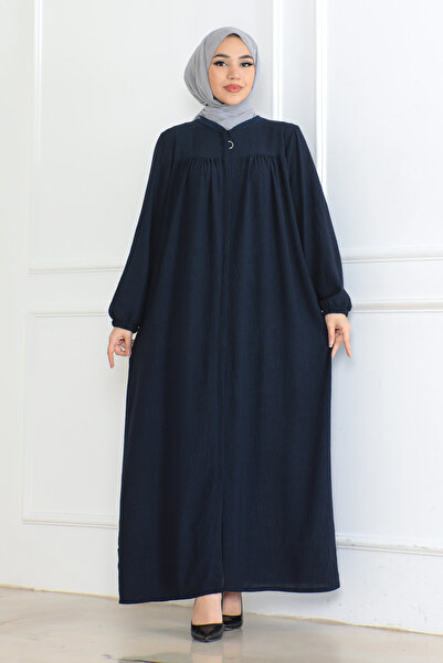 OKTAYUSTA COLLECTİON Robalı Mevlana Kesim Günlük Ferace Lacivert