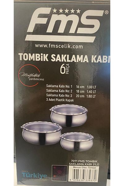 FMS Set of 3 Chubby Storage Containers