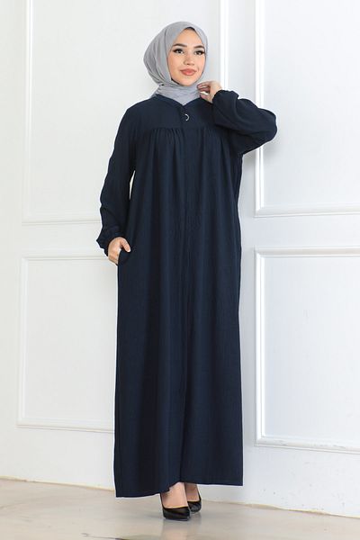 OKTAYUSTA COLLECTİON Mevlana Daily Ferace με μπλε ναυτική ρόμπα