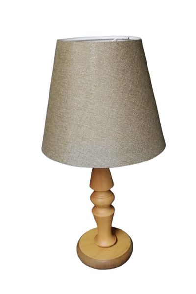TEKAY AYDINLATMA Wooden Leg Bedroom Lampshade Wooden Lampshade Jute Headboard