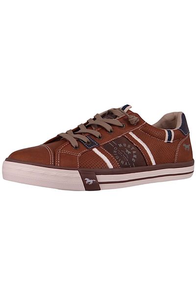 Mustang Herren Low Sneaker Low Top 4072317 Braun 307 Cognac Kunstleder