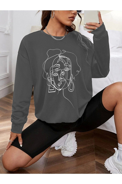 BOHEMGİYİM Hanorac negru AYMONTANA Oversize Figure