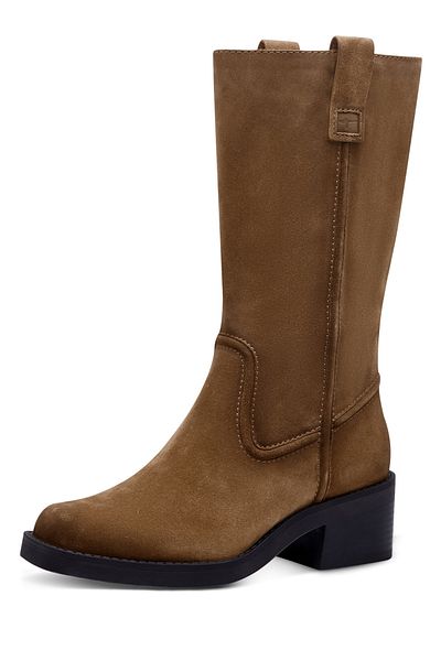 Tamaris Damen Elegante Stiefel 1-25381-73 Braun 310 Camel Kunstleder mit TOUCH-IT