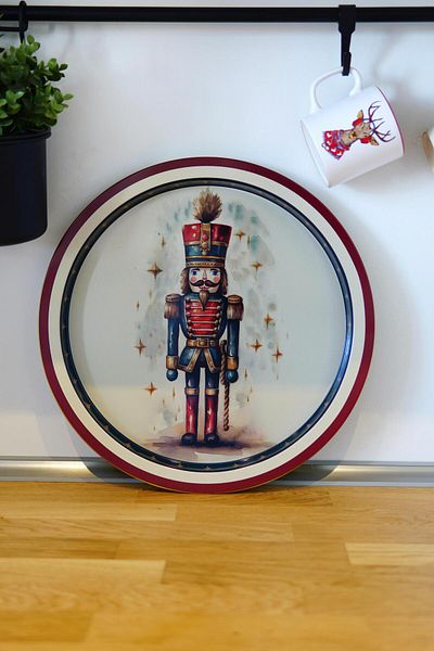 EVLE Lead Soldier Patterned - Tea Coffee Tray - Presentation Tray 39 Cm Ee163-ea