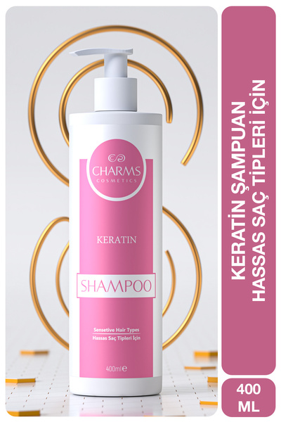 NATURA EXPERT CHARMS COSMETICS Keratin Shampoo, Keratin Şampuanı 400 ML
