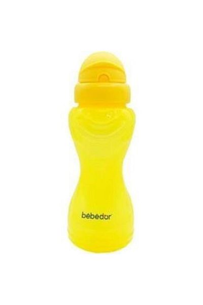 Bebedor Sporty Glass with Straw / Yellow 330 ml