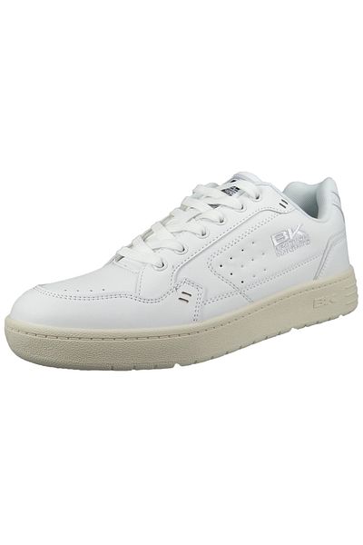 British Knights Herren Low Sneaker Jura Low Top B49-3620 Weiß 02 White/Black Kunstleder