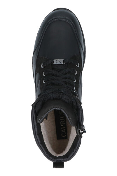 Caprice Damen Elegante Stiefelette Winterschuhe teplá gefüttert 9-26106-43 Schwarz 019 Černá Leder/Synthetik