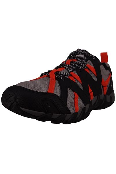 Merrell Herren Halbschuhe Wanderschuhe Waterpro Maipo J037727 Grau Black/Papaya Textil/Synthetik mit Kinet