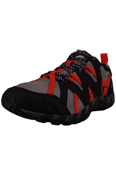 Merrell Herren Halbschuhe Wanderschuhe Waterpro Maipo J037727 Grau Black/Papaya Textil/Synthetik mit Kinet
