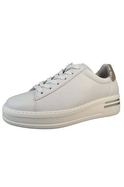GABOR Damen Low Sneaker Low Top G-Weite 46.395 Weiß 62 Offwhite/Platino Leder