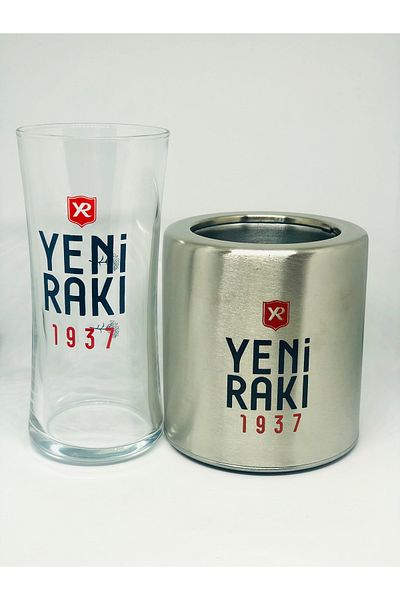 POYRAZ KOLEKSİYON 1 Piece Rakı Glass 1 Piece Metal Driving Glass
