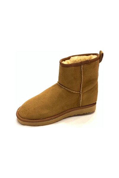 Mille Kürklü Kadın Bot Midi Taba Bot 308-02 Seri Sonu