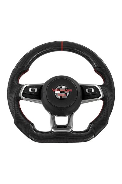 CONION Volkswagen Uyumlu R Karbon Direksiyon  Aırbagli Golf Polo Jetta Passat Tiguan
