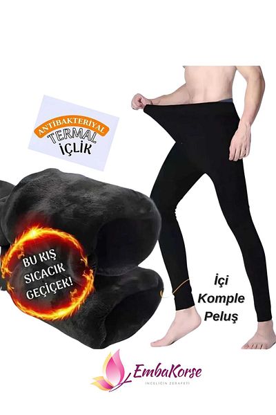 EMBA KORSE Ανδρικό κολάν με εσωτερική γούνα