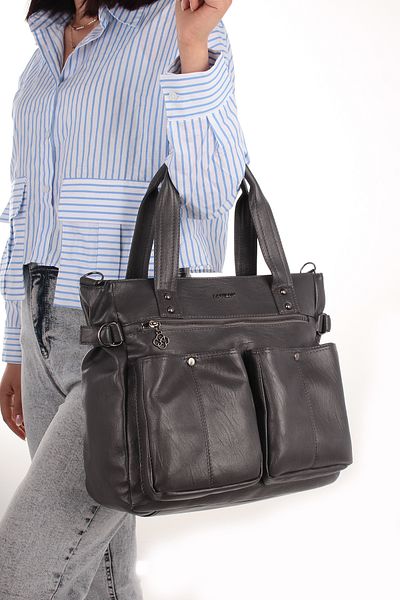 By Hakan Tk-05 Model Washed Leather Γυναικεία Τσάντα ώμου - ANTRECIT πολλαπλών τμημάτων