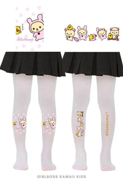 Girlboss Kawaii Girlboss Sanrio Rilakkuma 2 Piece Pantyhose Set of 8 Different