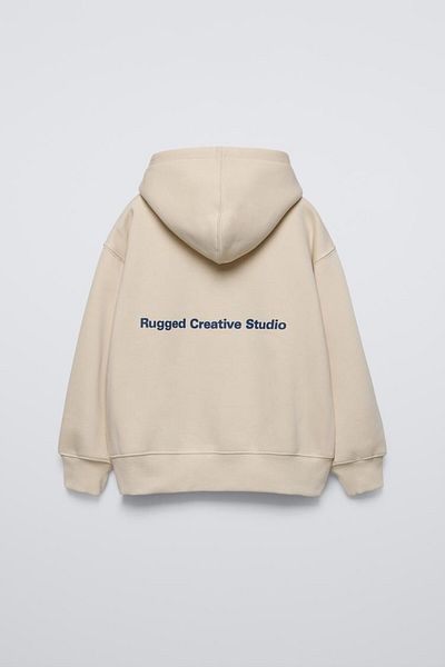 The Champ Clothing Παιδικό φούτερ σε μπεζ Oversize με κουκούλα - Τσέπη καγκουρό