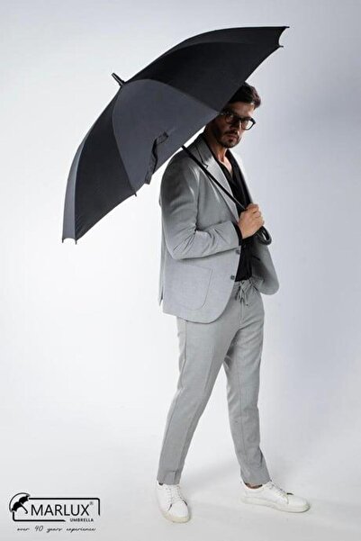Marlux Rüzgara Dayanıklı 1. Kalite Kalın Fiber 10 Telli Baston Şemsiye 10139m
