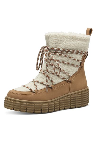 Tamaris Damen Elegante Stiefelette Winterschuhe 1-26479-43 Braun 313 Camel Comb Kunstleder