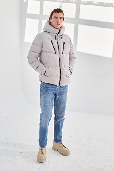 Delpino Водо- та вітрозахисне чоловіче надувне пальто з капюшоном