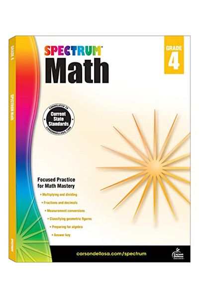 Spectrum Math Workbook Grade 4