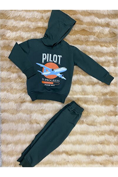 skycott Pilot Text Štampano Dječji Sa kapuljačom komplet trenerke