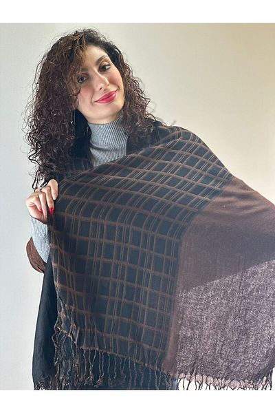 Gönülden Tasarım ΚΑΡΟΤΕ ΤΕΤΡΑΓΩΝΟ Φουλάρι ΣΑΛΙ UNISEX 160X60 CM