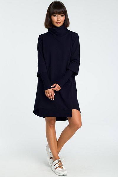 BEWEAR Rochie cu decolteu și tiv cu coaste
