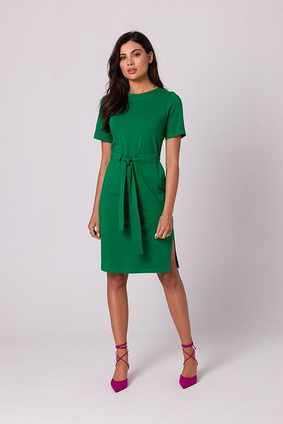 BEWEAR ROCHIE DE catifea cu centura