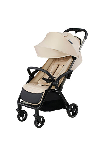 Kinderkraft عربة أطفال Apino Compact ذاتية الطي - لون بيج رملي