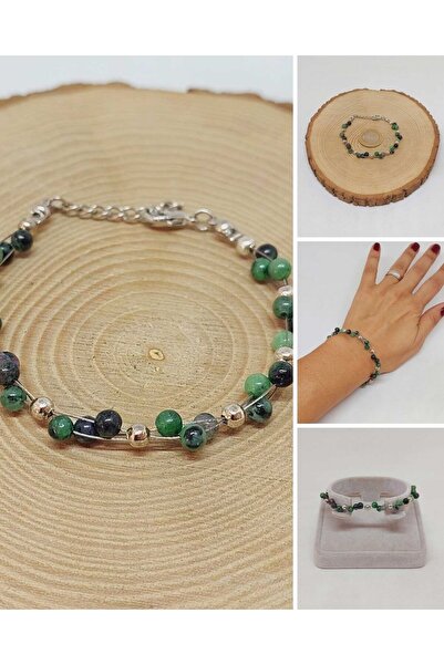 Yasamtohumu Rubyzoisite Anjolit - Kamen za narukvicu 4 mm (39334)