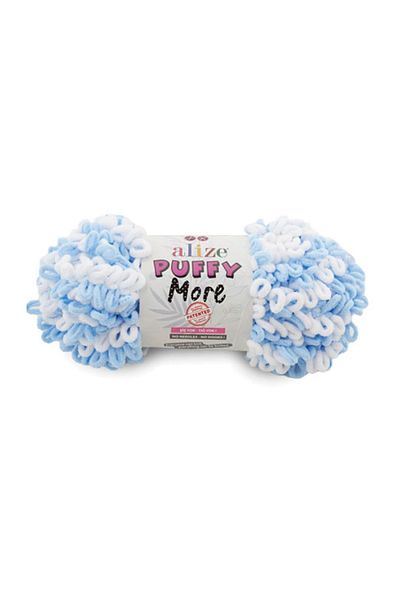 Alize Tek Yumak Puffy More - Χειροποίητο πλεκτό σουέτ χωρίς καρφιά - 6266
