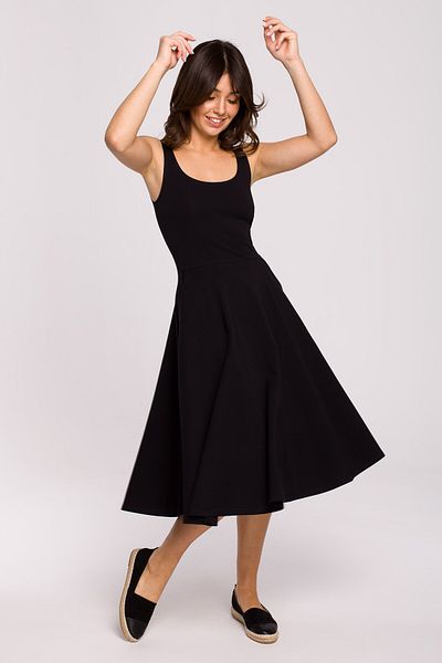 BEWEAR Flared dress with thin straps