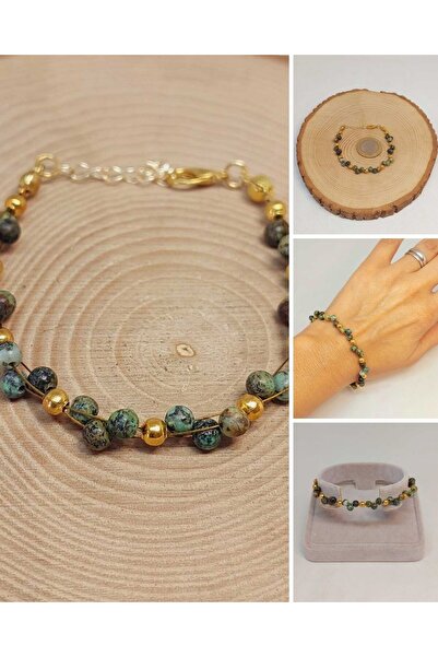 Yasamtohumu Браслет з африканського турмаліну 4 мм (39344)