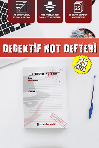 Store Dedektif Not Defteri, Dedektif Oyunu Dava Çözme Defteri, Cinayet Çözme ...