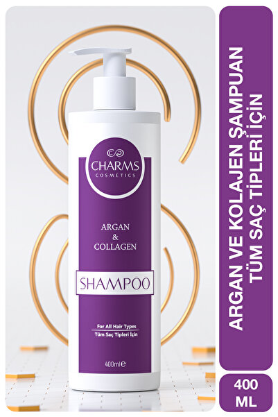 NATURA EXPERT CHARMS COSMETICS Argan & Collagen Shampoo, 400 ML Şampuan