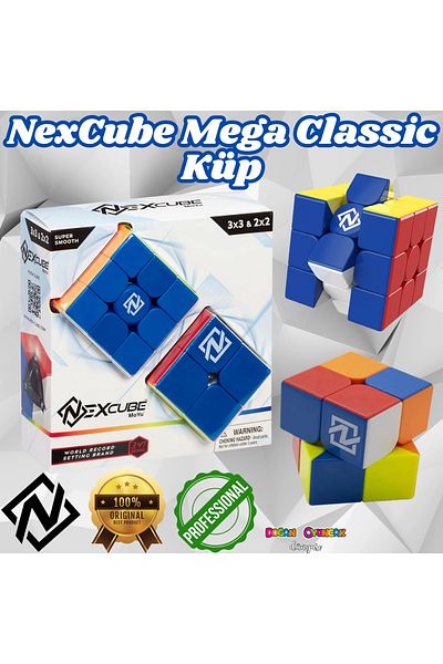 Doğan Oyuncak Dünyası Nexcube Classic Cube 2X2 and 3X3 - Speed Cube Intelligence Cube