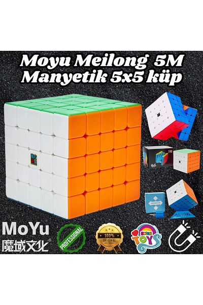 Doğan Oyuncak Dünyası Moyu Speed Cube 5X5 Intelligence Cube - 5m Magnetic Cube - Original Magne