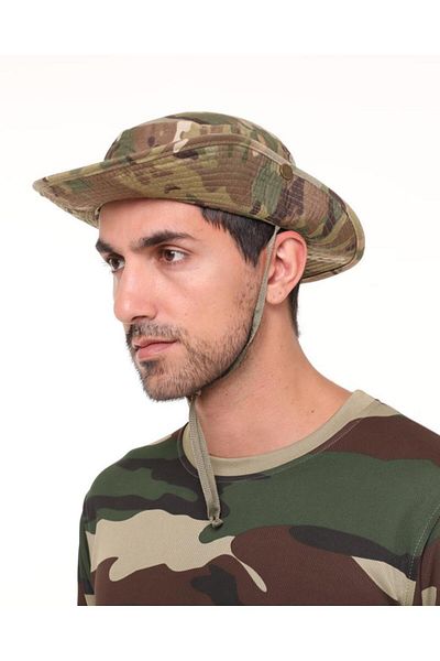 SINGLE SWORD Unisex Foldable Safari Jungle Trilby Cap
