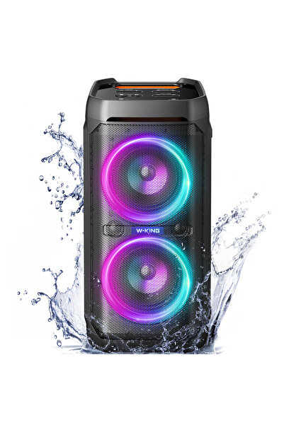 W-KING T11 Bluetooth Hoparlör 220W Partybox 24S Dinleme Işıklı Ipx6 Kablosuz ...