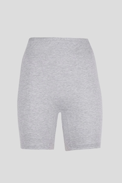 Ceylanoğlu Kadın Gri Likralı Paçalı Külot 6'lı Paket Gkc282