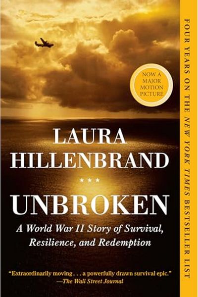 Random House USA Unbroken قصة من الحرب العالمية الثانية عن البقاء والمرونة والخلاص