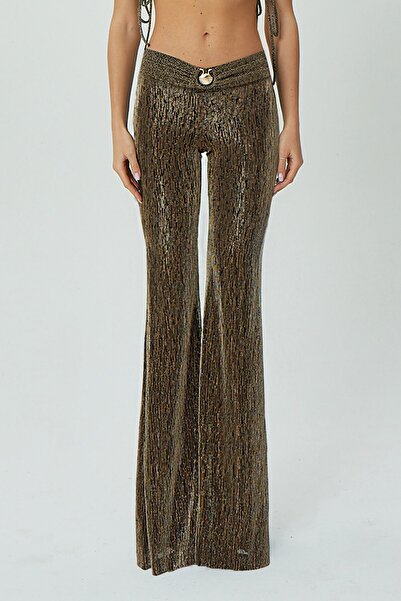 SAINT ONES ST. ONES Gold Aksesuarlı Kemer Detaylı Astarlı Toparlayan Simli Ör...