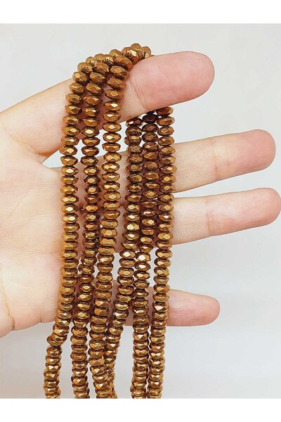Yasamtohumu 3x6mm perle od hematitnog kamena u obliku prstena - (54678)