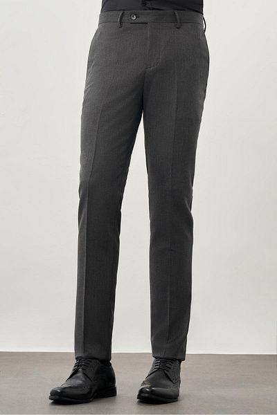 İmza Anthracite Flexible Side Pocket Slim Fit Classic Trousers 1003245209