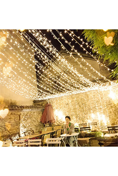 Trade Bazaar 10m Gün Işığı 100 Ledli Boncuk Lamba 8 Fonksiyon Yılbaşı Parti L...