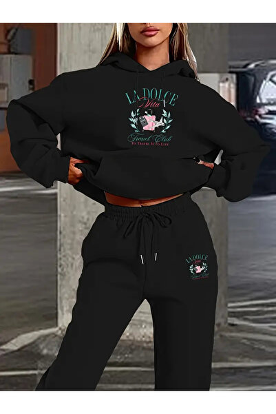 Nebulaa Tekstil Σετ με κουκούλα Nebulaa La Dolce Vita, με μακρυμάνικο φούτερ ...