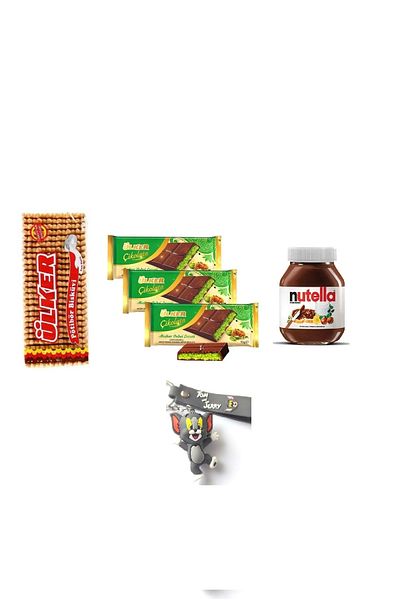 Ülker Bushbare Buskets 175 Gr Country Dubai Chocolate 93Gr *3 Pieces and Nutella 750 Gr (Super Triple)