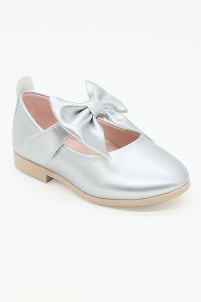 SIRRI Girl's Amira Velcro and Bow Ballerina Shoes